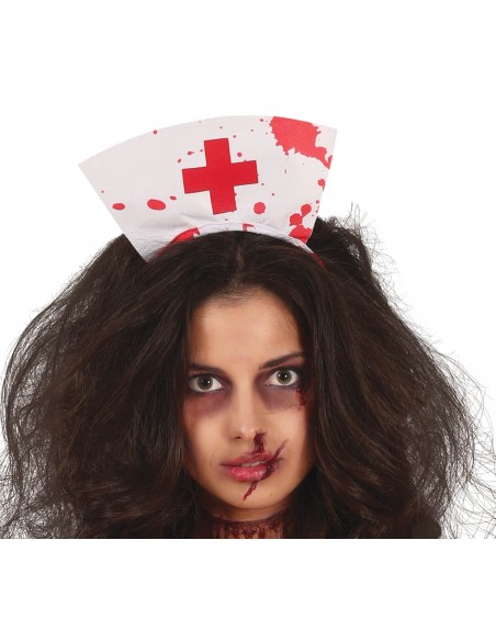 COSTUME DONNA INFERMIERA INSANGUINATA ZOMBIE TG. XL 44-46 -
