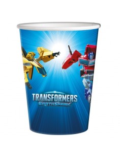 BICCHIERE CARTA 250CC TRANSFORMERS 8PZ - L'Officina delle feste