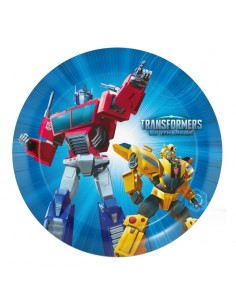 PIATTI CARTA 18CM TRANSFORMERS 8PZ - L'Officina delle feste