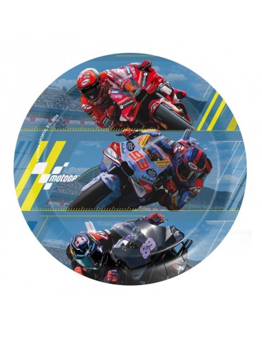 PIATTI CARTA 18CM MOTO GP 8PZ - L'Officina delle feste