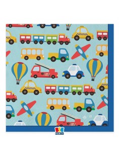 20 TOVAGLIOLI 33X33 VEICOLI - L'Officina delle feste