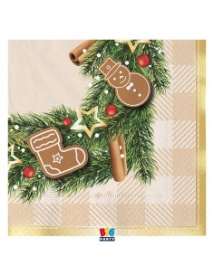 16 TOVAGLIOLI 33X333 GINGERBREAD - L'Officina delle feste