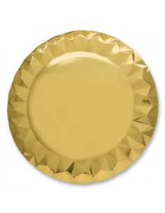 5 SOTTOPIATTI DIAMANT CM.32 GOLD - L'Officina delle feste