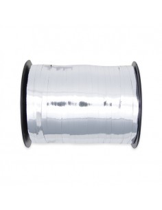 NASTRINO IN PLASTICA 5MM X 450MT ARGENTO LUCIDO - L'Officina
