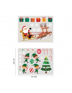 2 PELLICOLE ELETTROSTATICHE PER FINESTRA 30X40 CM - L'Officina