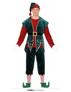COSTUME DELUXE ELFO ADULTO 54 - 56 TG. XL - L'Officina delle
