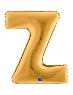 PALLONE MYLAR MEGA LETTERA "Z" ORO 102CM - L'Officina delle