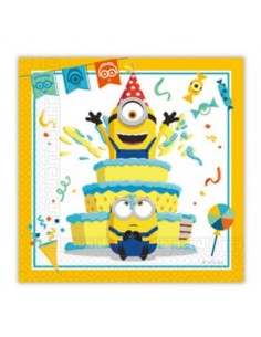 TOVAGLIOLO 33X33CM MINIONS RISE OF GRU 20PZ - L'Officina delle