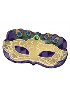PALLONE MYLAR 30'' MASCHERA CARNEVALE 76CM. - L'Officina delle