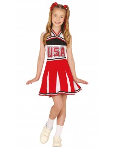 COSTUME BIMBA CHEERLEADER 5 - 6 ANNI - L'Officina delle feste