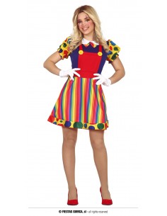 COSTUME CLOWN DONNA TG.M 40 -42 - L'Officina delle feste