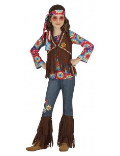 COSTUME HIPPIE HIPPIE BIAMBA 10 - 12 ANNI - L'Officina delle