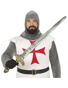SPADA CROCIATO CAVALIERE MEDIOVALE IN PLASTICA 85 CM -