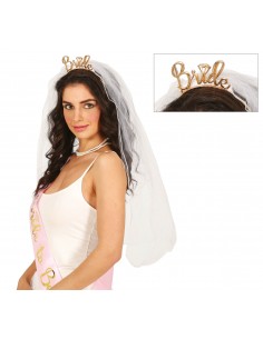 VELO DA SPOSA CON DIADEMA BRIDE - L'Officina delle feste
