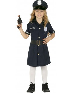 COSTUME POLIZIOTTA BIMBA 5-6 ANNI - L'Officina delle feste
