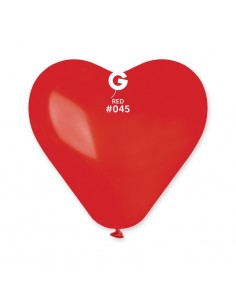 CUORE LATTICE 12" ROSSO 30CM 50PZ - L'Officina delle feste