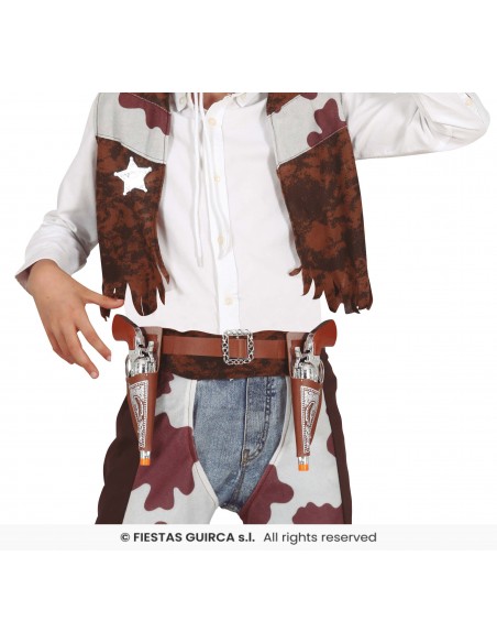 CARTUCCERA DOPPIA CON PISTOLE DI 20 CM - L'Officina delle feste