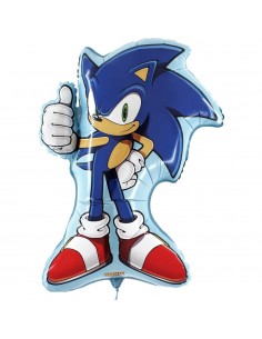 PALLONE MYLAR 27" SAGOMA SONIC 68CM 1PZ - L'Officina delle feste 2