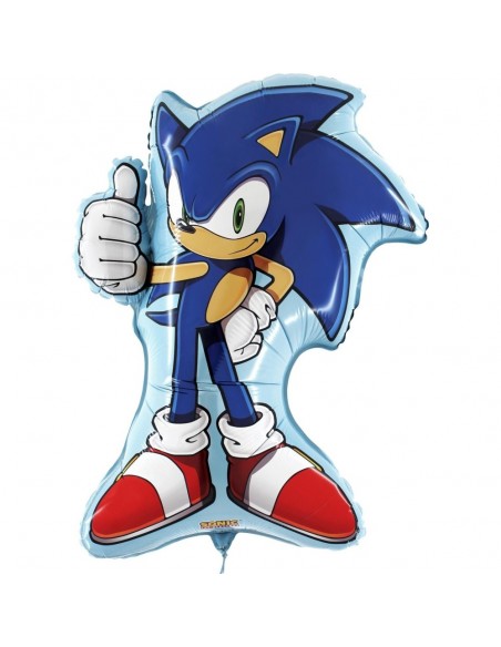 PALLONE MYLAR 27" SAGOMA SONIC 68CM 1PZ - L'Officina delle feste PALLONE MYLAR 27" SAGOMA SONIC 68CM 1PZ - L'Officina delle feste