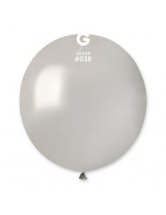 PALLONE LATTICE 19" 48CM ARGENTO PERLATO 25PZ