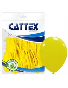 BUSTA 20 PALLONI LATTICE 12" GIALLO 30CM - L'Officina delle