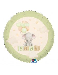 PALLONE MYLAR 18" 45CM BABY ELEFANTINO - L'Officina delle feste