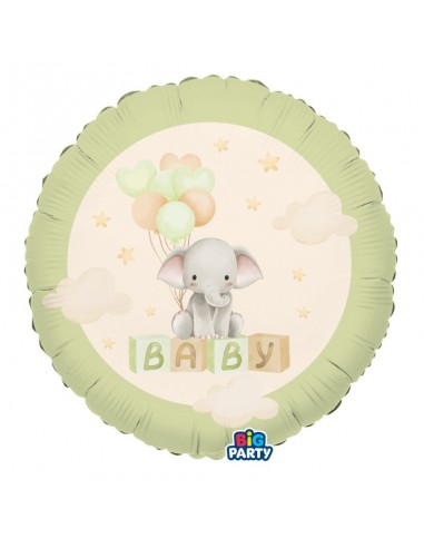 PALLONE MYLAR 18" 45CM BABY ELEFANTINO - L'Officina delle feste