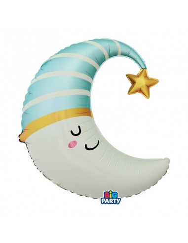 PALLONE MYLAR LUNA CELESTE 63X71CM - L'Officina delle feste