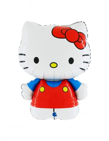 PALLONE MYLAR SAGOMA HELLO KITTY ROSSO 60CM