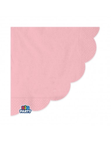 16 TOVAGLIOLI 33X33 WAVY SMERLO ROSA BABY - L'Officina delle