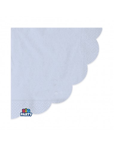 16 TOVAGLIOLI 33X33 WAVY SMERLO CELESTE BABY - L'Officina delle