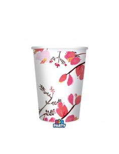 6 BICCHIERI CARTA 250CC SAKURA - L'Officina delle feste