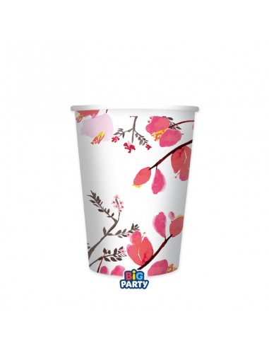 6 BICCHIERI CARTA 250CC SAKURA - L'Officina delle feste