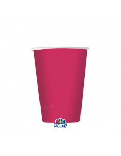 6 BICCHIERI CARTA 250CC WAVY FUCSIA - L'Officina delle feste