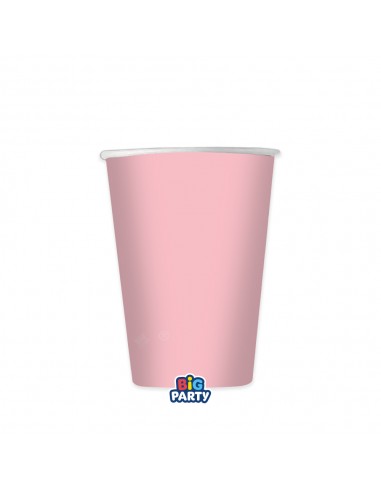 6 BICCHIERI CARTA 250CC WAVY ROSA BABY - L'Officina delle feste