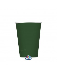 6 BICCHIERI CARTA 250CC WAVY VERDE FORESTA - L'Officina delle