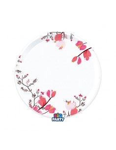 6 PIATTI CARTA 18CM SAKURA - L'Officina delle feste
