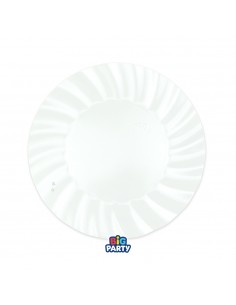 6 PIATTI CARTA 20CM WAVY BIANCO - L'Officina delle feste