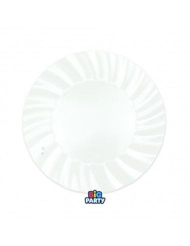 6 PIATTI CARTA 20CM WAVY BIANCO - L'Officina delle feste