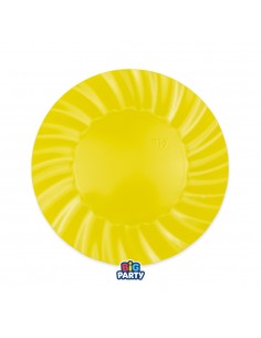 6 PIATTI CARTA 20CM WAVY GIALLO PASTELLO - L'Officina delle