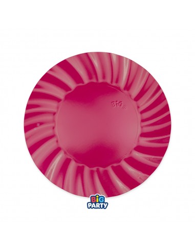 6 PIATTI CARTA 20CM WAVY FUCSIA - L'Officina delle feste