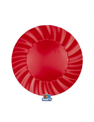6 PIATTI CARTA 20CM WAVY ROSSO - L'Officina delle feste