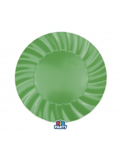 6 PIATTI CARTA 20CM WAVY VERDE SALVIA PASTELLO - L'Officina