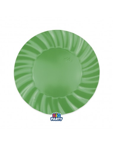 6 PIATTI CARTA 20CM WAVY VERDE SALVIA PASTELLO - L'Officina