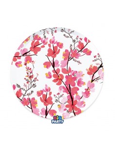 6 PIATTI CARTA 24CM SAKURA - L'Officina delle feste