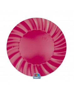 6 PIATTI CARTA 25CM WAVY FUCSIA - L'Officina delle feste