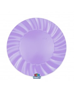 6 PIATTI CARTA 25CM WAVY LILLA - L'Officina delle feste