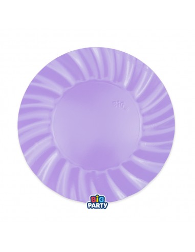 6 PIATTI CARTA 25CM WAVY LILLA - L'Officina delle feste