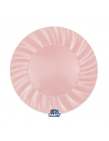 6 PIATTI CARTA 25CM WAVY ROSA BABY - L'Officina delle feste