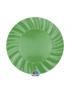6 PIATTI CARTA 25CM WAVY VERDE SALVIA PASTELLO - L'Officina